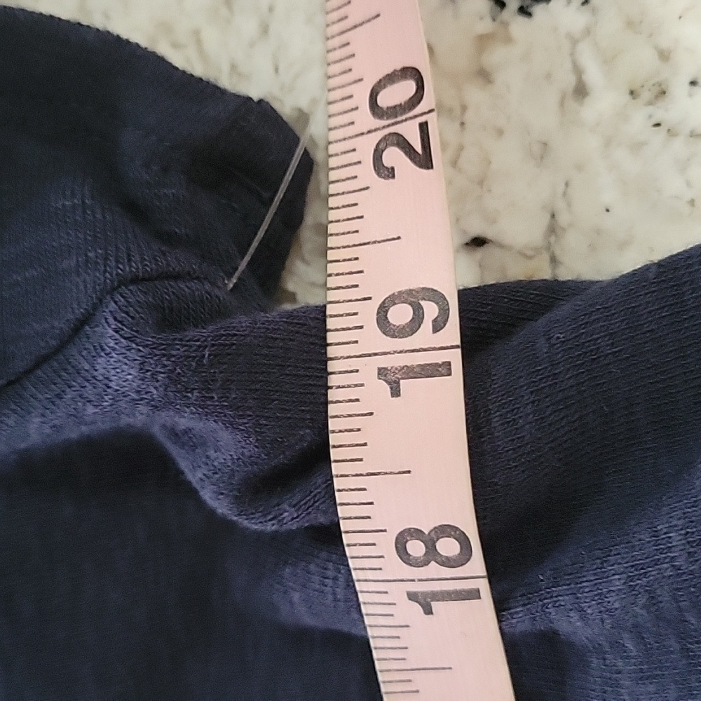 Marled Deep Navy V-Neck Pocket Short Sleeve Tee - Picture 5 of 7